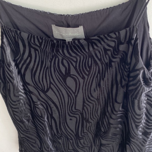 Anthropology Sunday in Brooklyn velvet black motif Tank Blouse, Size S, NWT - Picture 5 of 13
